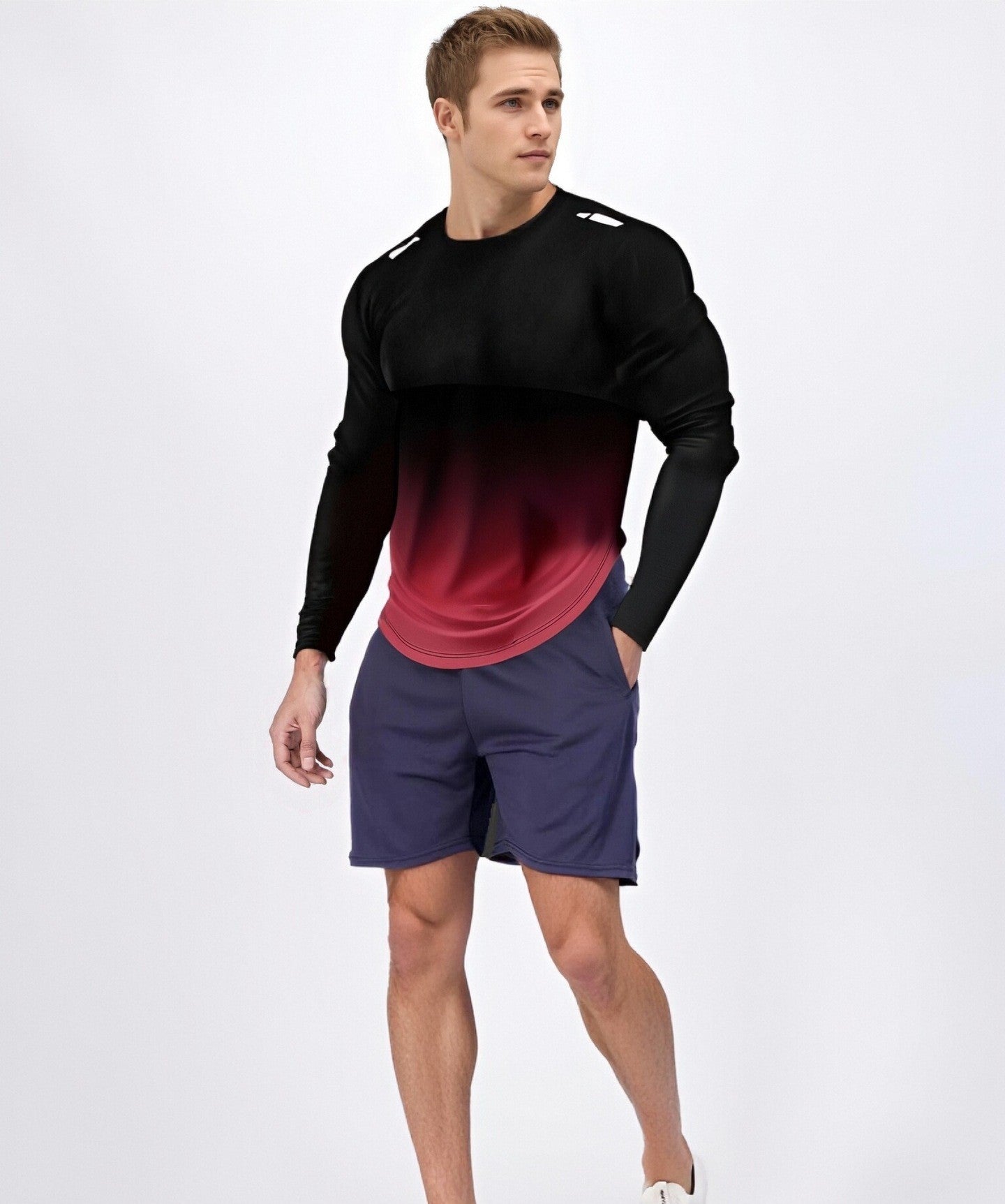 KZZ Men's Casual Athletic Fashion Activewear Long Sleeve T-Shirt