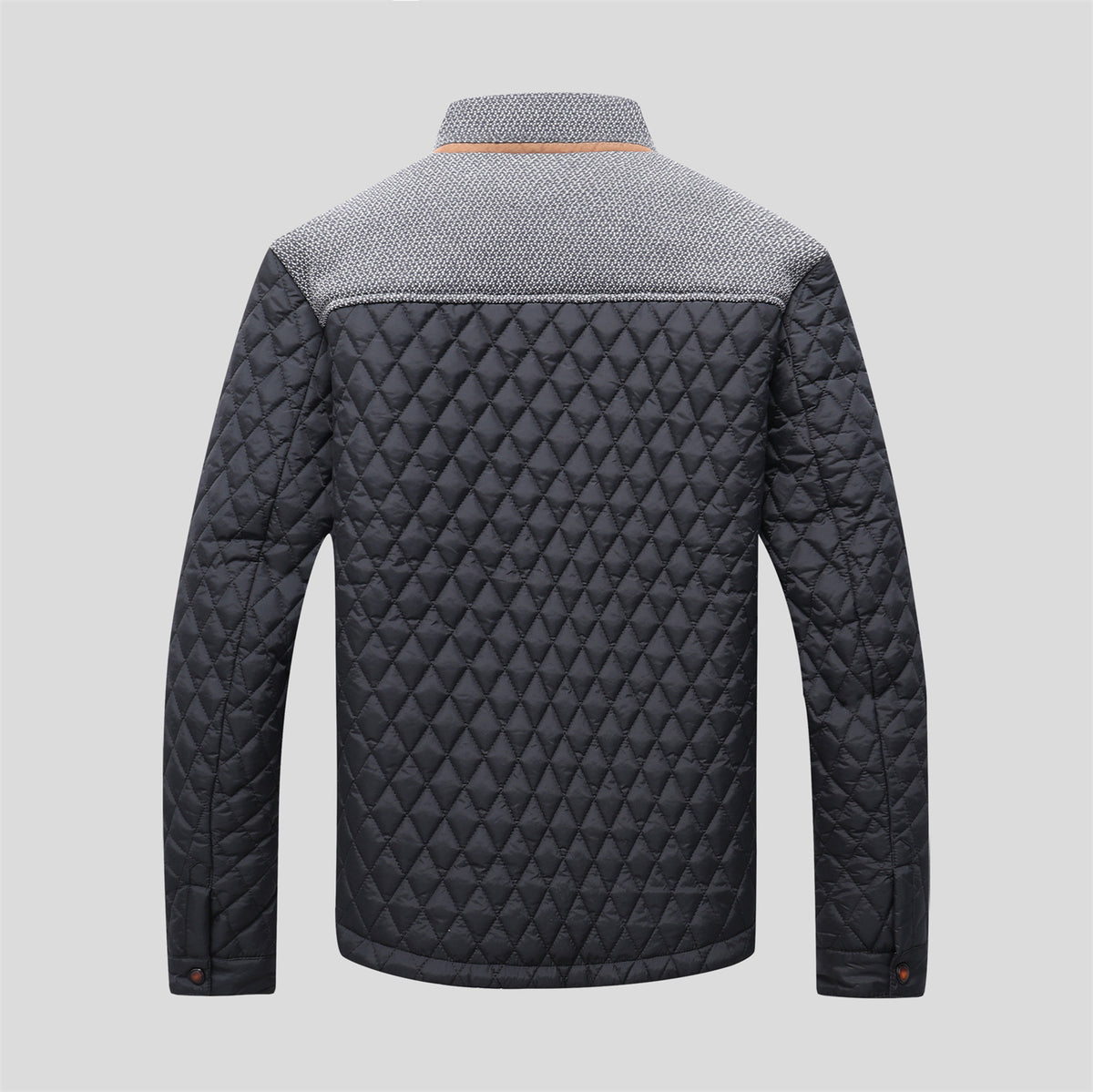 KZZ Men's Quilted Boston Style Jacket