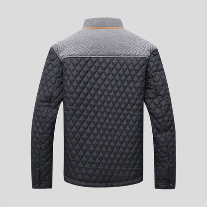 KZZ Men's Quilted Boston Style Jacket