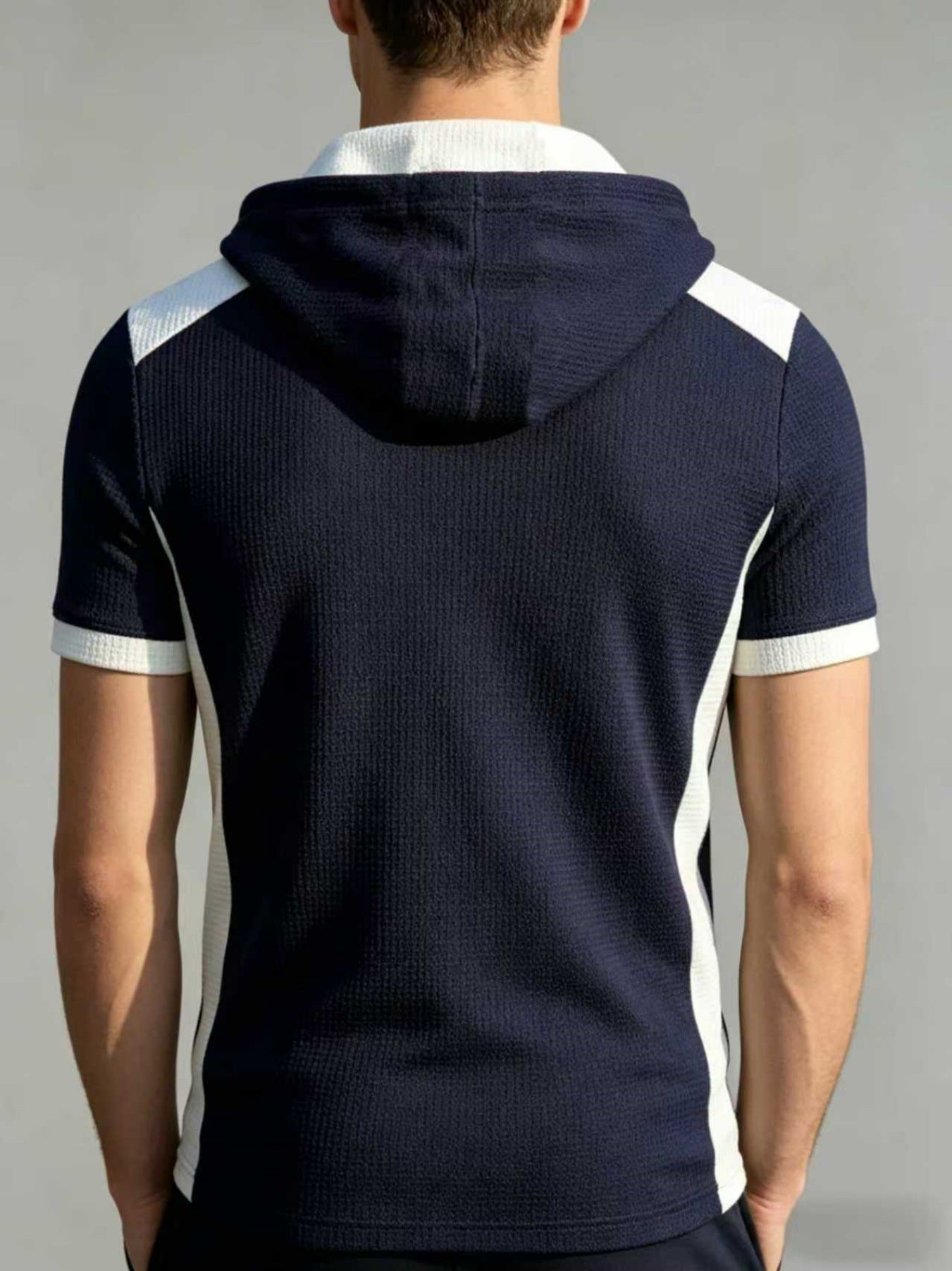 KZZ Waffle-Knit Short-Sleeve Top