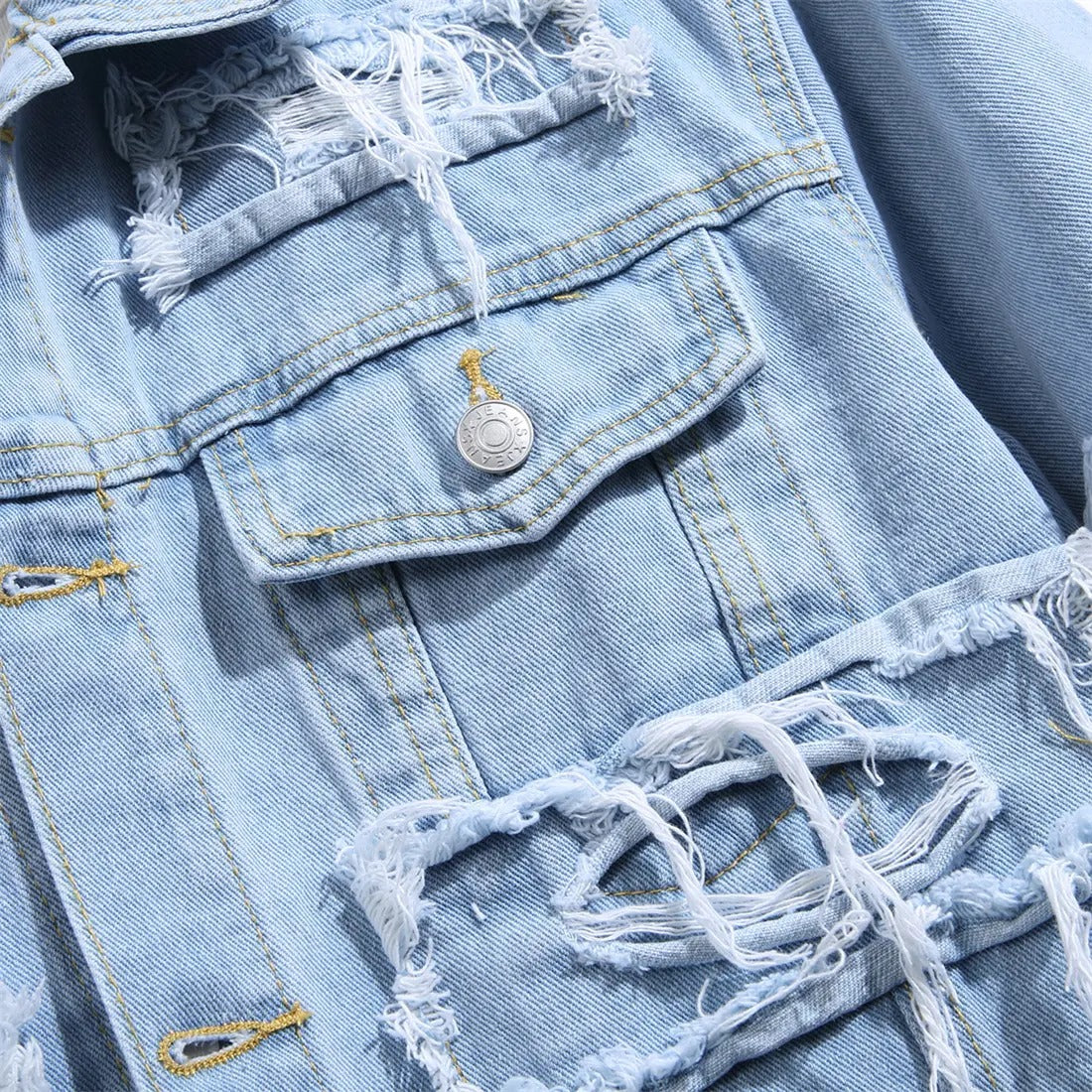 KZZ Men's Denim Jacket