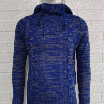 KZZ Autumn Men's Knitted Hoodie Pullover