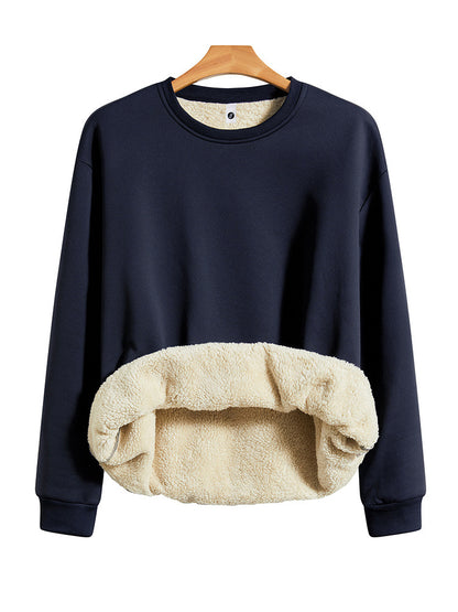 KZZ Men’s Fleece-Lined Warm Pullover Sweatshirt