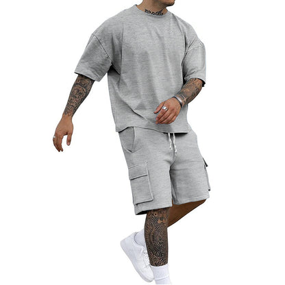 KZZ Summer T-shirt, cargo shorts, tracksuit for men