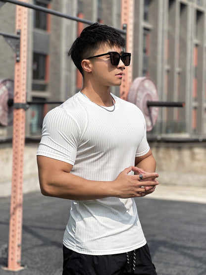 KZZ Men's Short-Sleeve T-Shirt – Casual Basic Top
