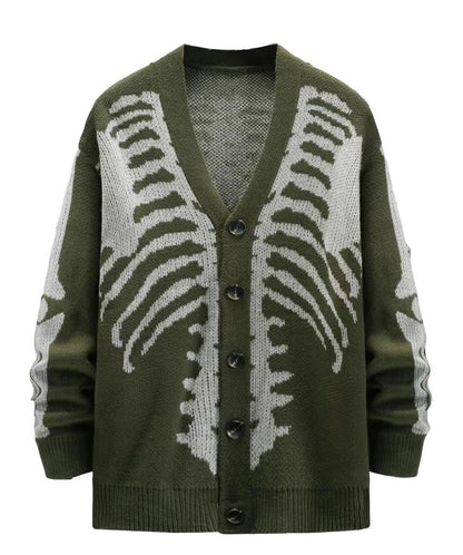 KZZ Men's Printed Button-Front Knit Top