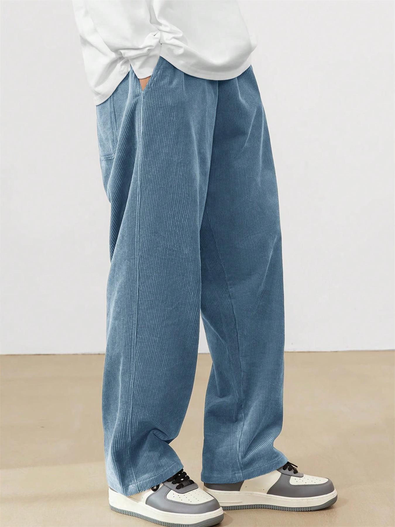 KZZ Men's Corduroy Casual Pants