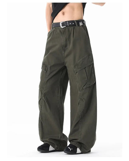 KZZ Men's Heavyweight Casual Fashion Cargo Pants