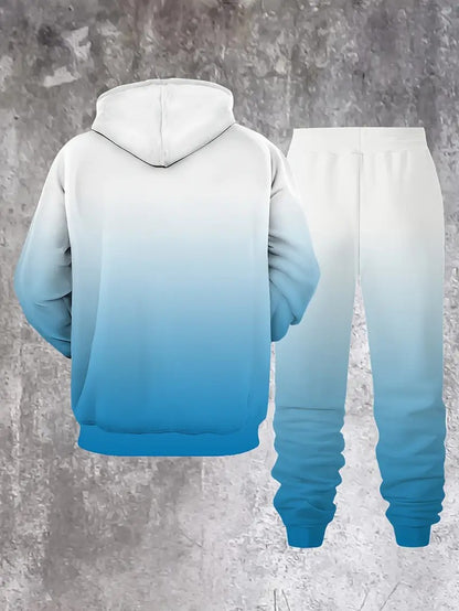 KZZ Men's Suit with 3D Print and Hood