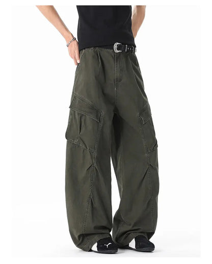 KZZ Men's Heavyweight Casual Fashion Cargo Pants