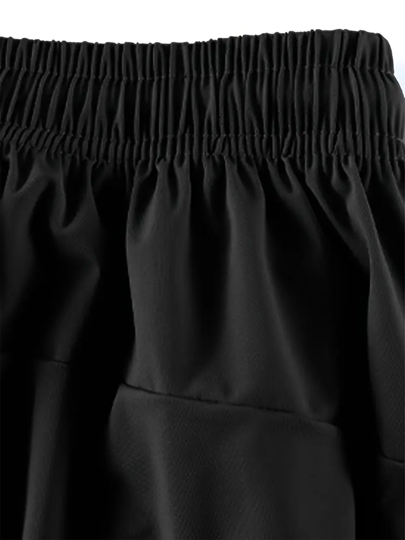 KZZ Men's Summer High Elastic Ice Silk Pants