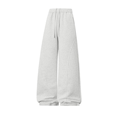 KZZ pants men sweatpants Men's Solid Thermal Lined Drawstring Oversize WaistPants