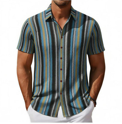 KZZ Casual Lace-up Cutout Top (Men's)