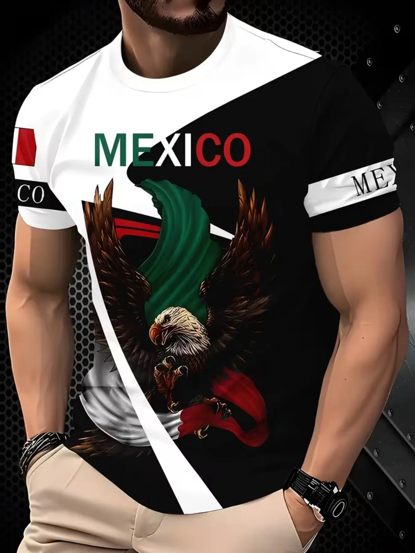 KZZ Crew Neck, Slim-Fit, Short-Sleeve Top