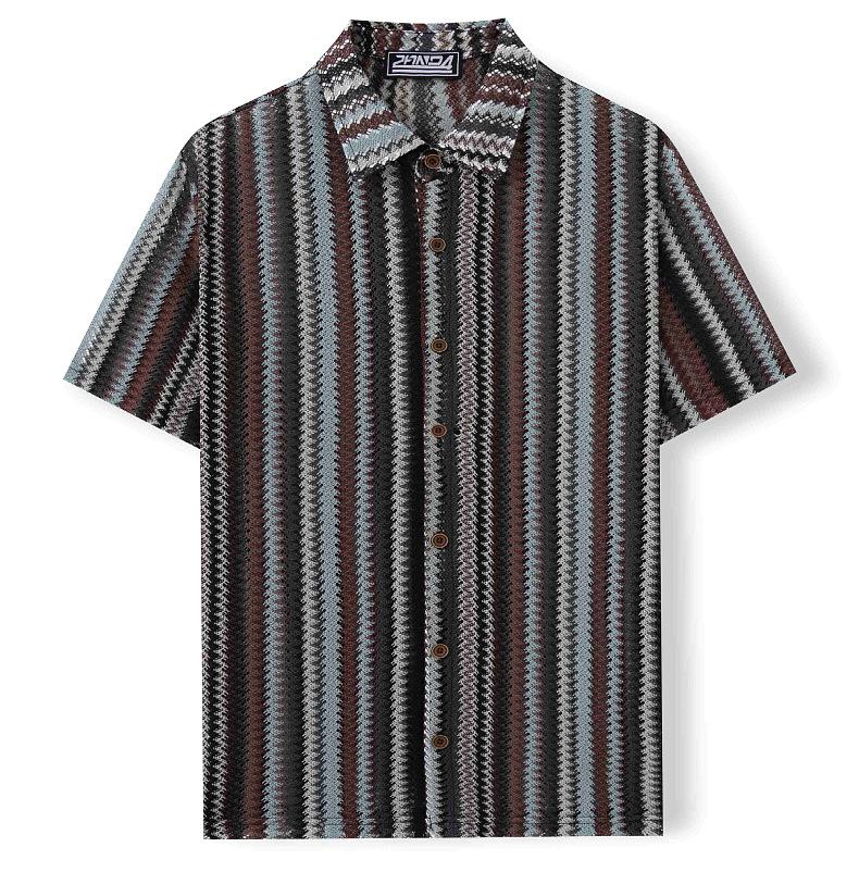 KZZ Casual Lace-up Cutout Top (Men's)