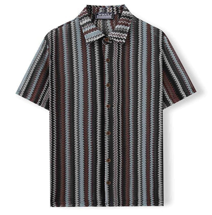 KZZ Casual Lace-up Cutout Top (Men's)
