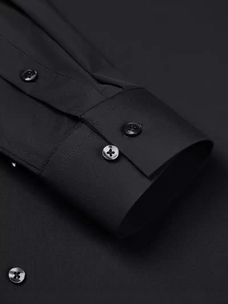 KZZ Men's Super Stretch Dress Shirt, Quick-Drying, Breathable and Wrinkle-Resistant