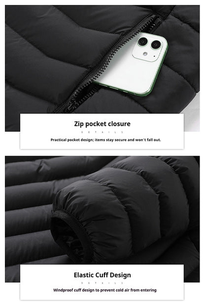 KZZ Electric Heated Cotton Jacket, Multiple Colors, Limited Time Offer