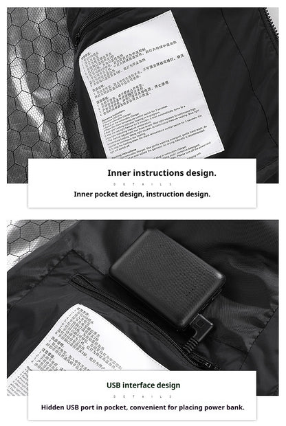 KZZ Electric Heated Cotton Jacket, Multiple Colors, Limited Time Offer