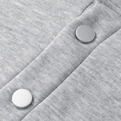 KZZ Autumn & Winter Lazy Set Fleece Hoodie + Straight-Leg Sweatpants