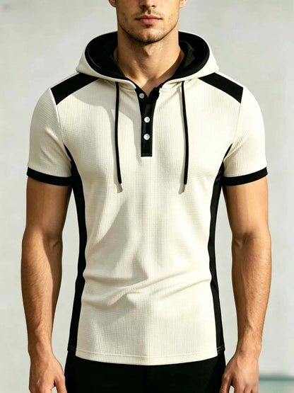 KZZ Waffle-Knit Short-Sleeve Top