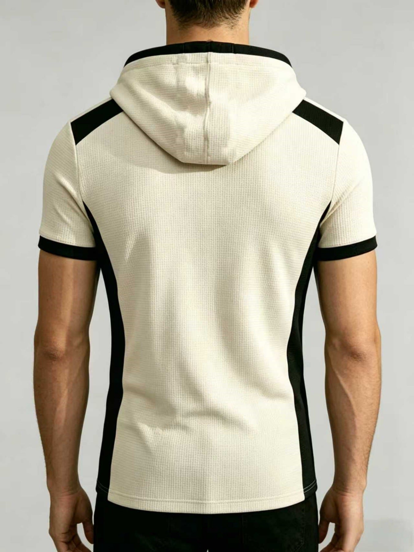 KZZ Waffle-Knit Short-Sleeve Top