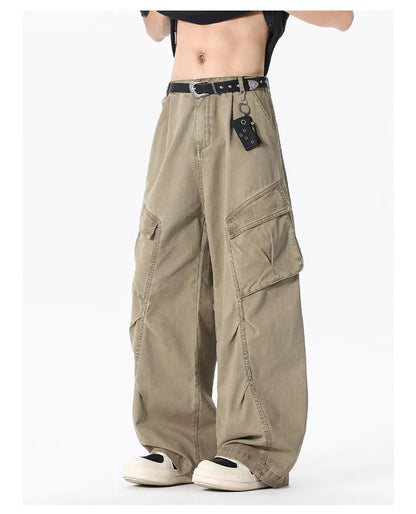 KZZ Men's Heavyweight Casual Fashion Cargo Pants