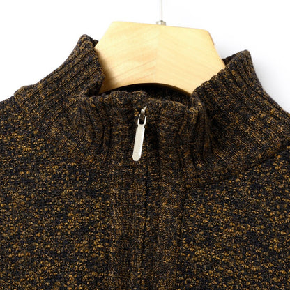 KZZ Men's color-blocked striped knit pullover