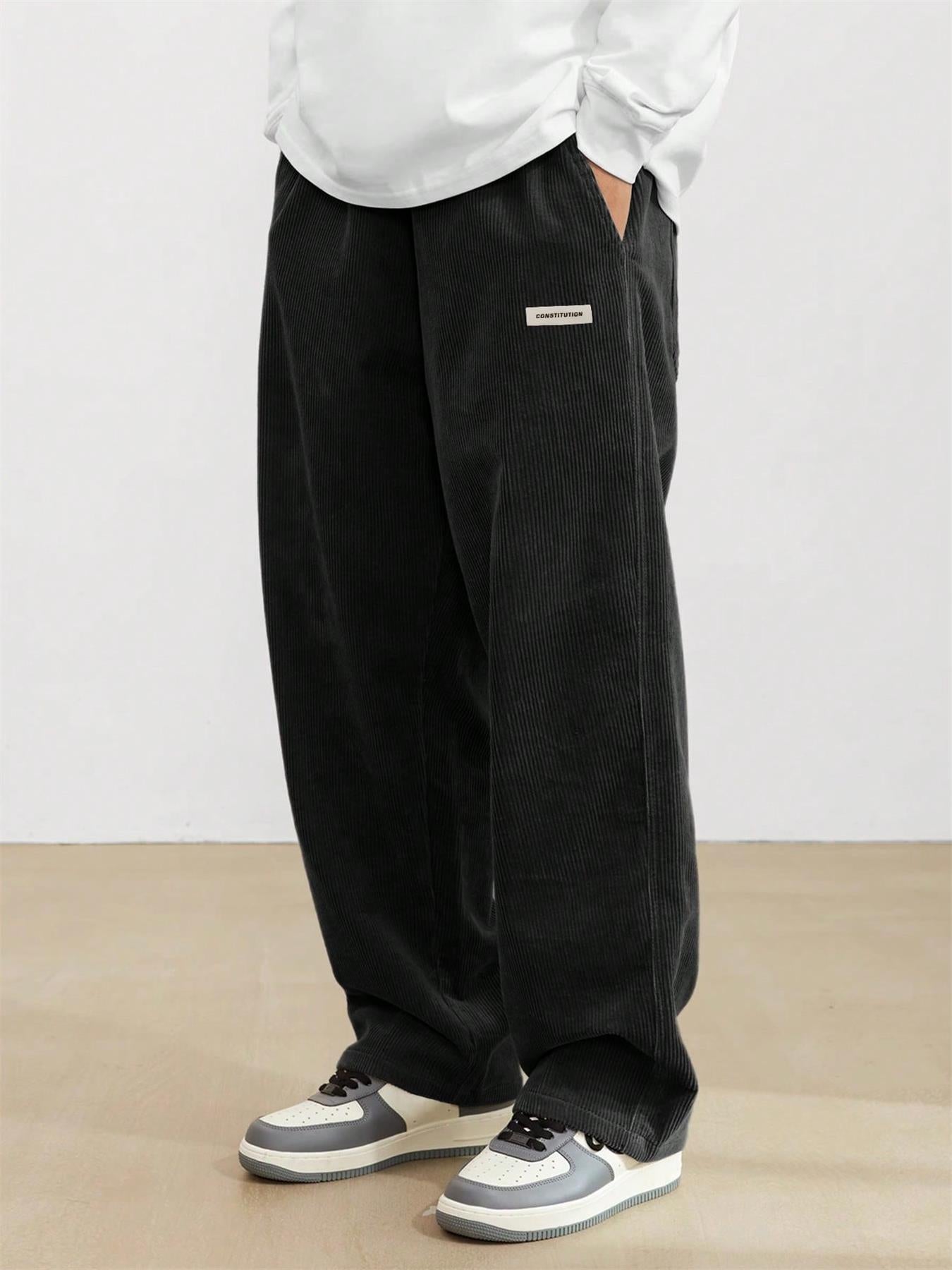 KZZ Men's Corduroy Casual Pants