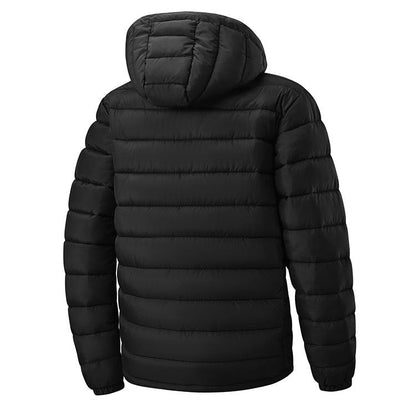 KZZ Men's Slim Fit Casual Long-Sleeved Thick Hooded Zipper Top