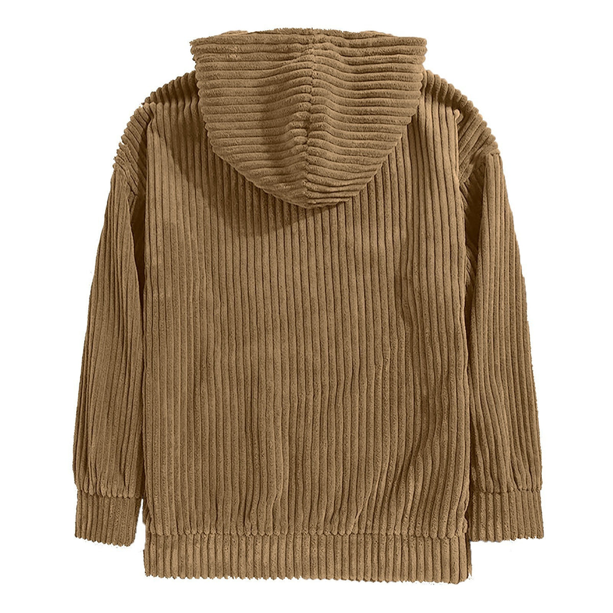 KZZ Men's Autumn/Winter Hooded Solid Color Hoodie