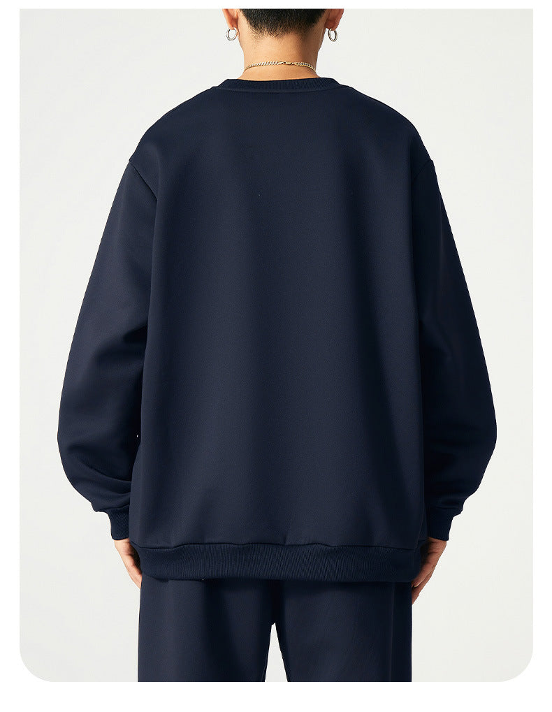 KZZ Men’s Fleece-Lined Warm Pullover Sweatshirt