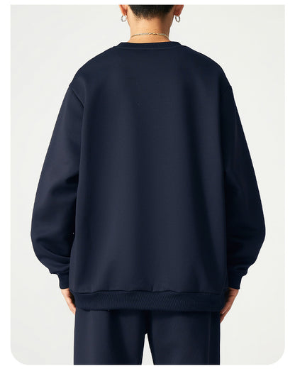 KZZ Men’s Fleece-Lined Warm Pullover Sweatshirt