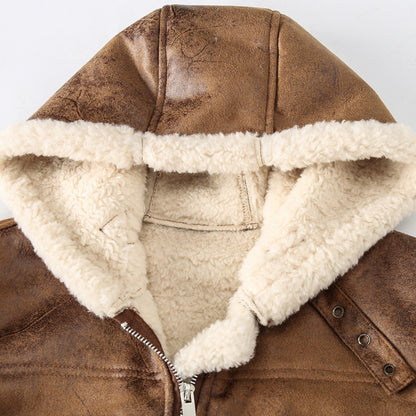 KZZ Men's Color-Block Printed Zip-Up Hooded Vest
