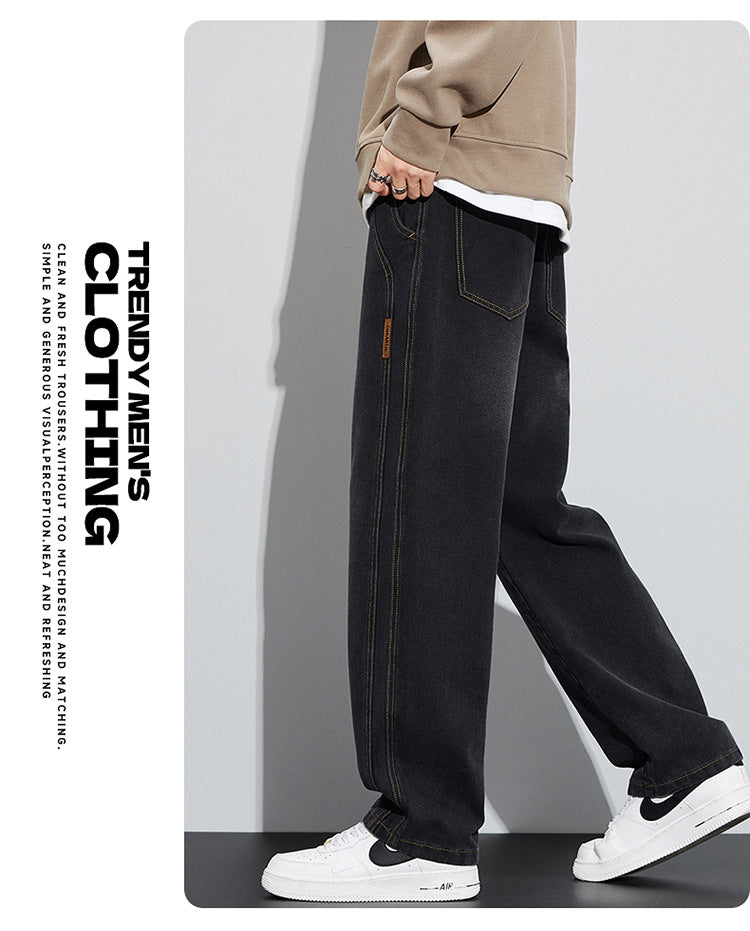 KZZ Men's American high street fashion brand wide-leg pants