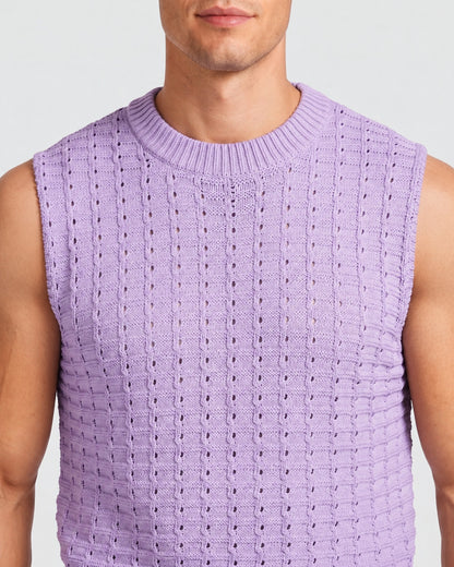 KZZ Men's Summer Short-Sleeve Knitwear Set