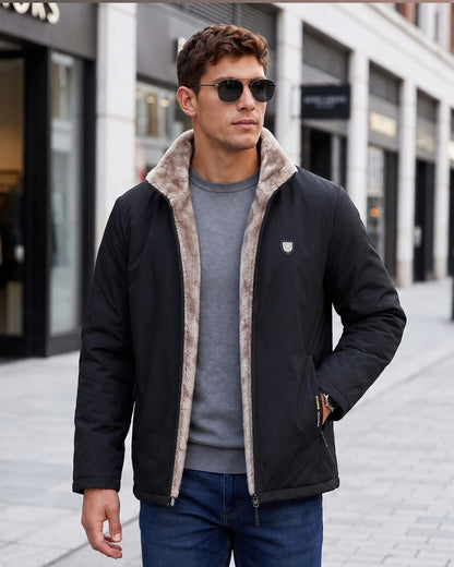 KZZ Men's long-sleeved thermal jacket