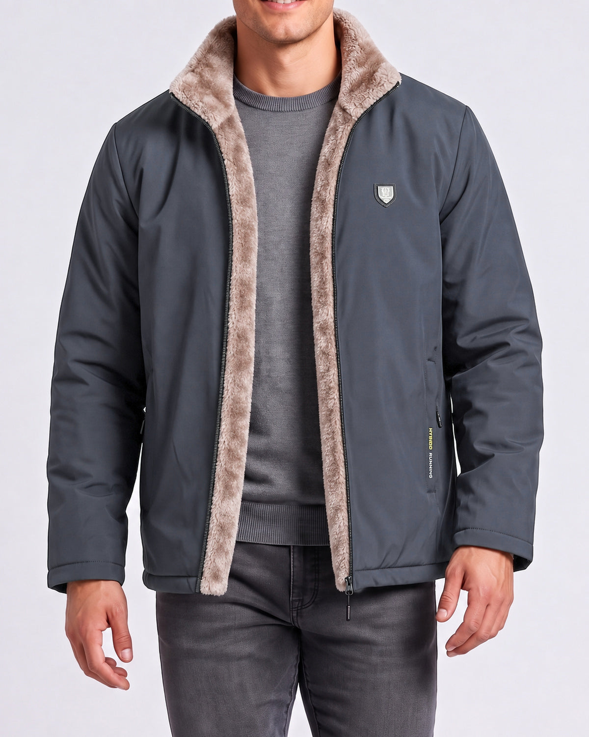 KZZ Men's long-sleeved thermal jacket