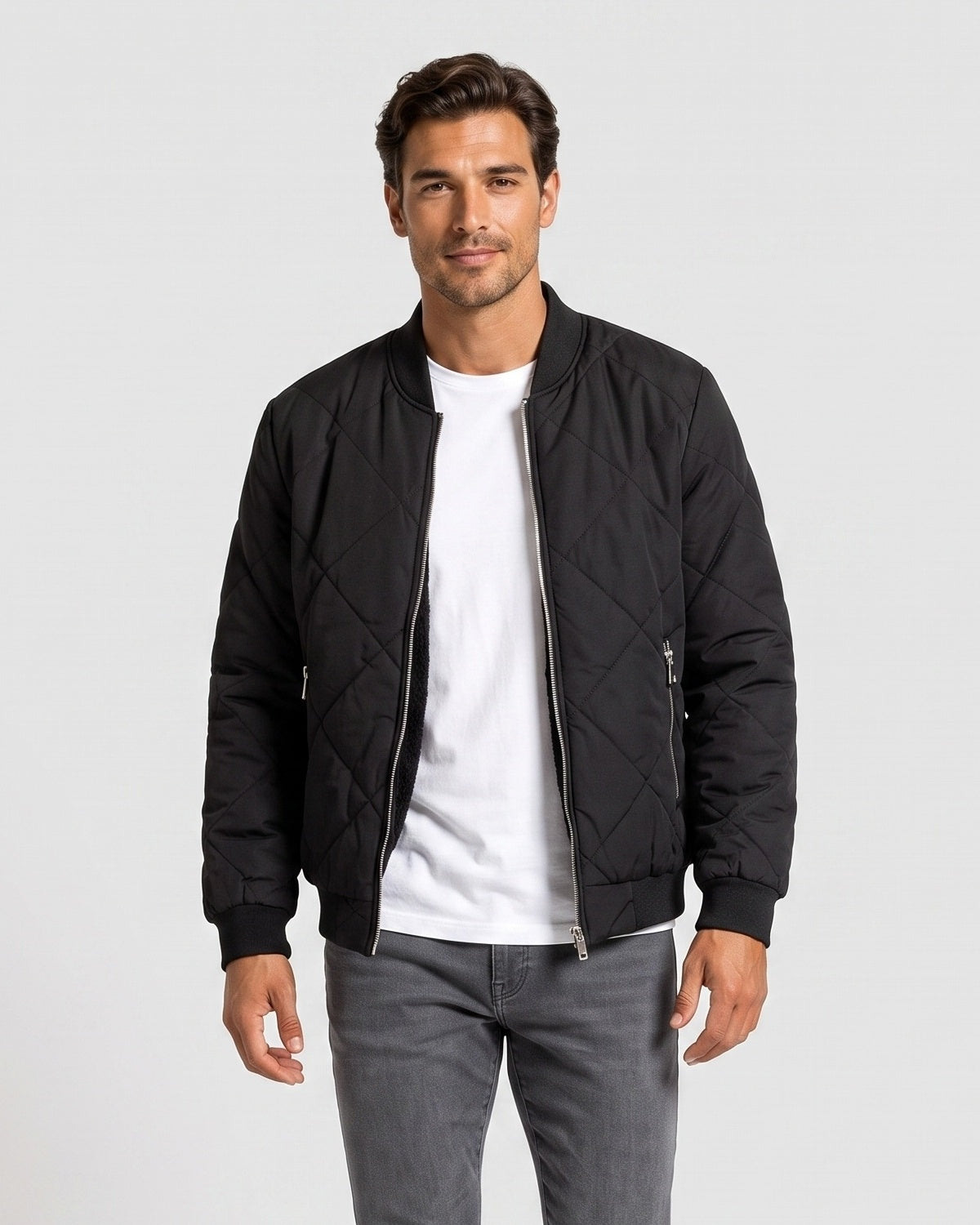 KZZ Thickened casual zip-up outerwear