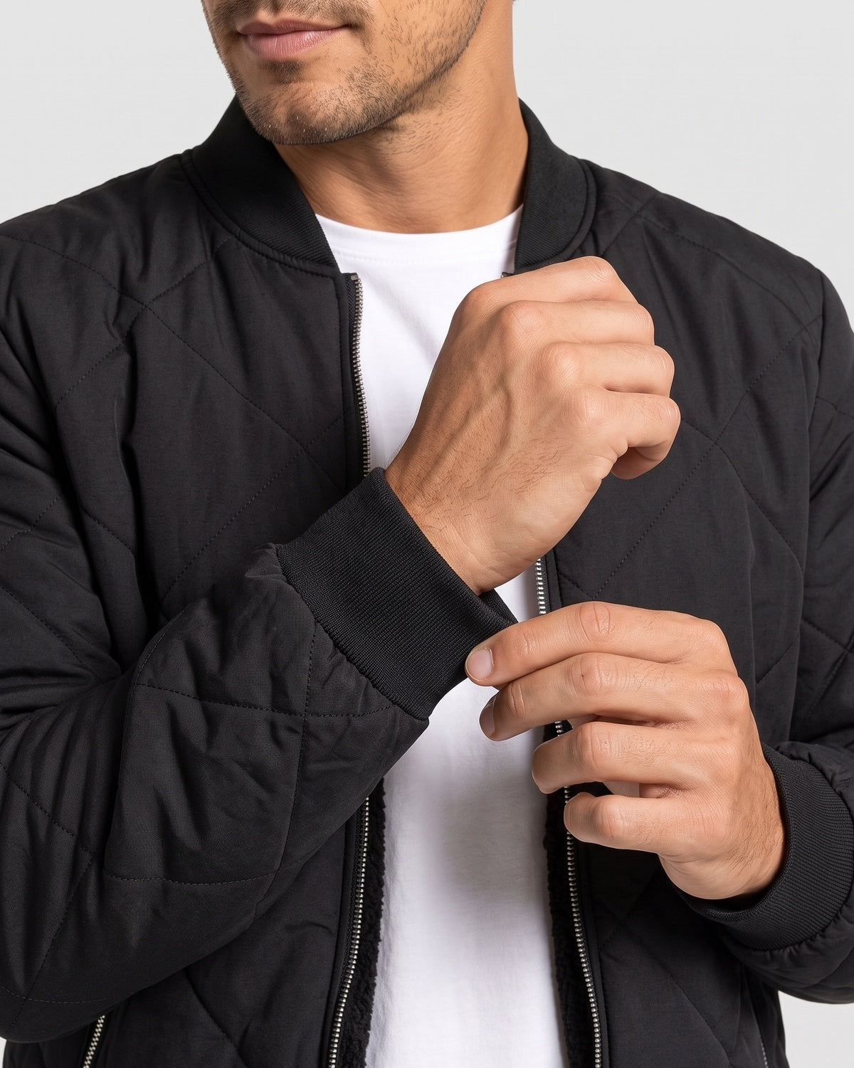 KZZ Thickened casual zip-up outerwear