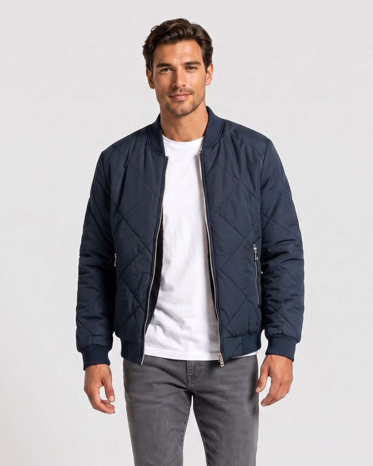 KZZ Thickened casual zip-up outerwear
