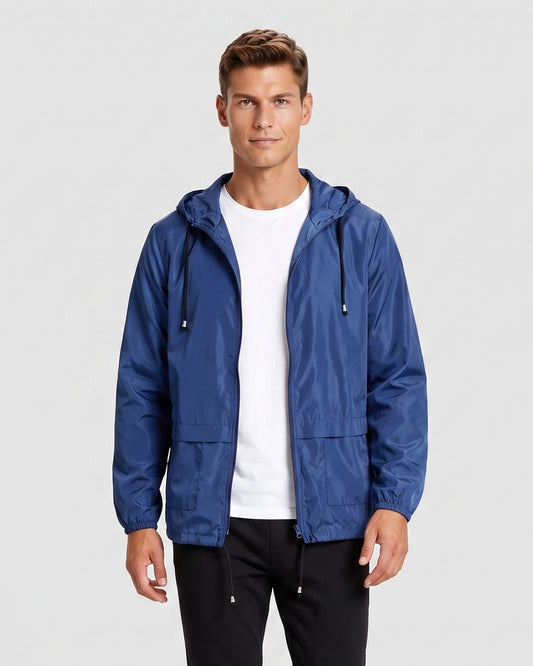 KZZ Men's Lightweight Hooded Outdoor Jacket