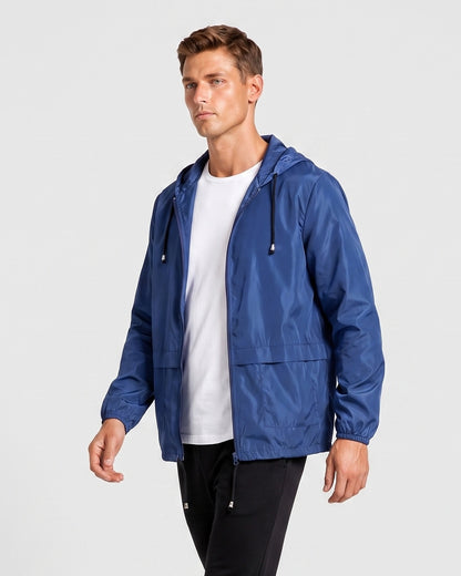 KZZ Men's Lightweight Hooded Outdoor Jacket