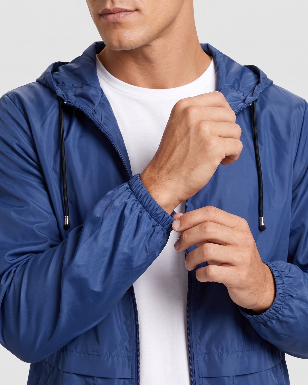 KZZ Men's Lightweight Hooded Outdoor Jacket