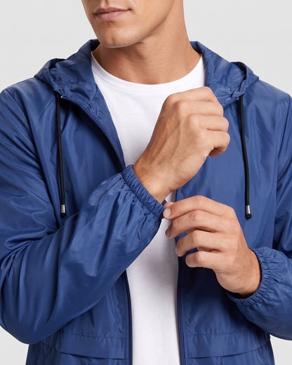 KZZ Men's Lightweight Hooded Outdoor Jacket