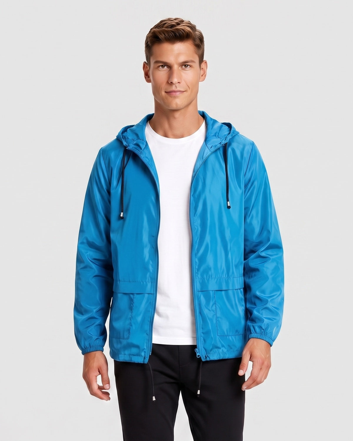 KZZ Men's Lightweight Hooded Outdoor Jacket