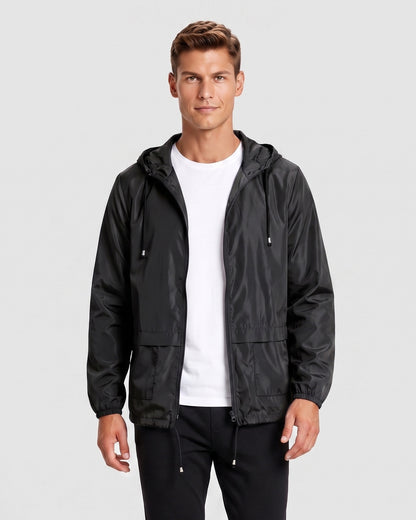 KZZ Men's Lightweight Hooded Outdoor Jacket