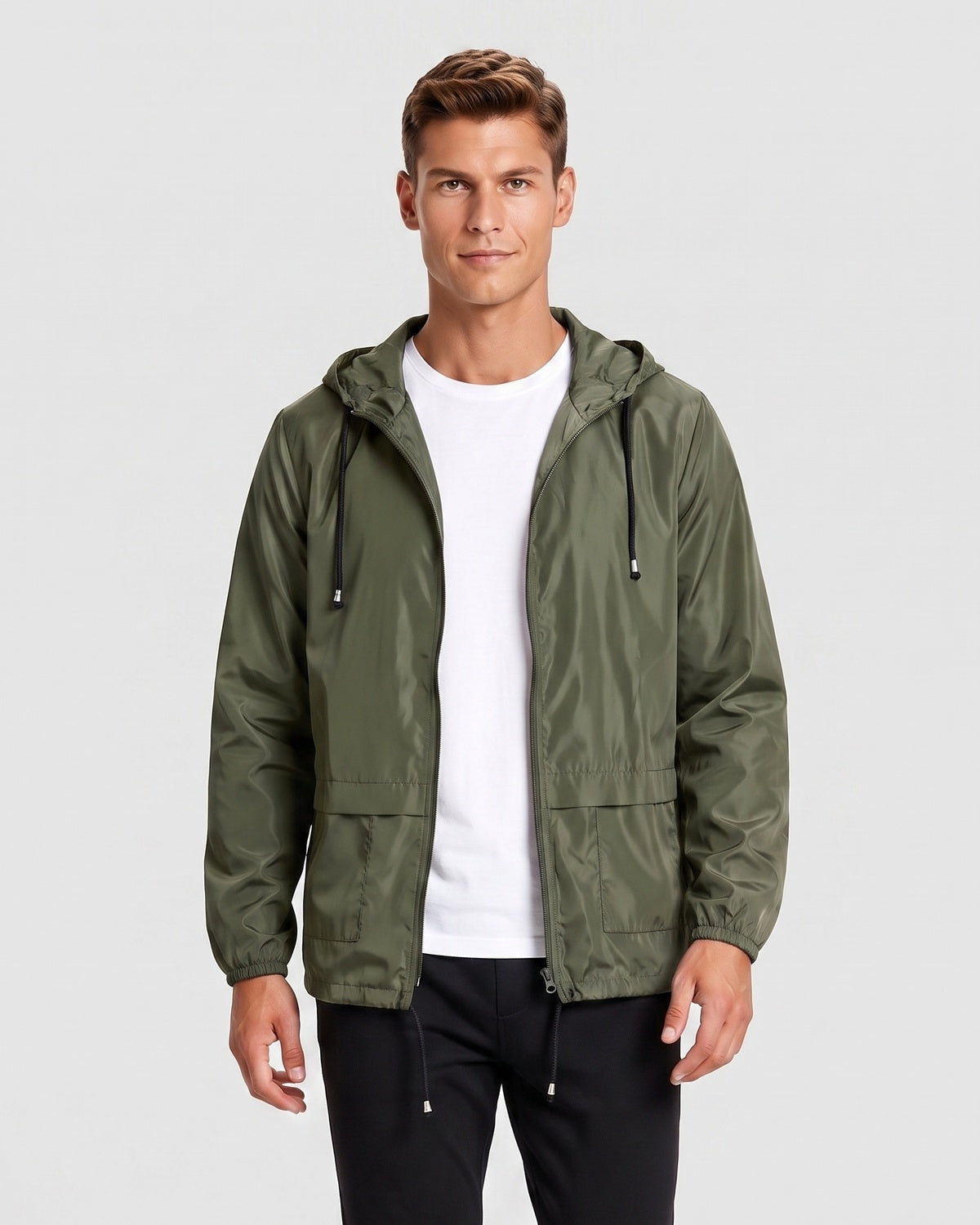 KZZ Men's Lightweight Hooded Outdoor Jacket