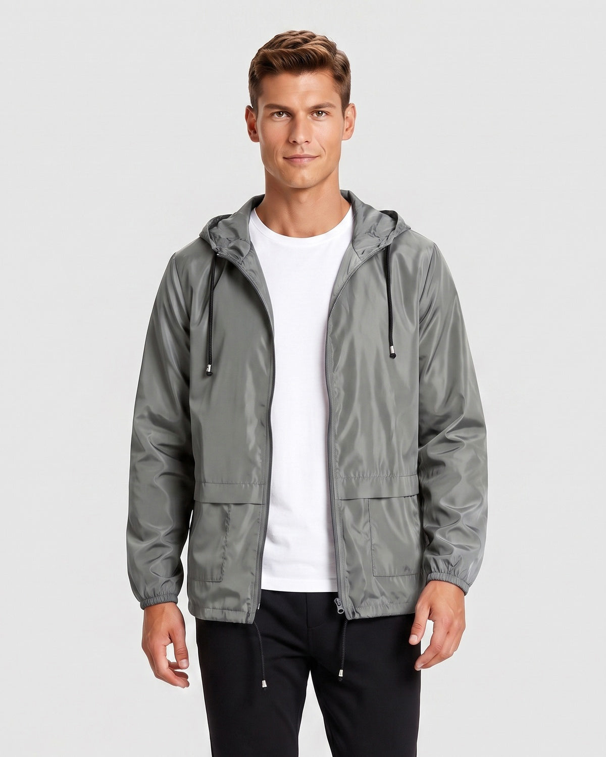 KZZ Men's Lightweight Hooded Outdoor Jacket