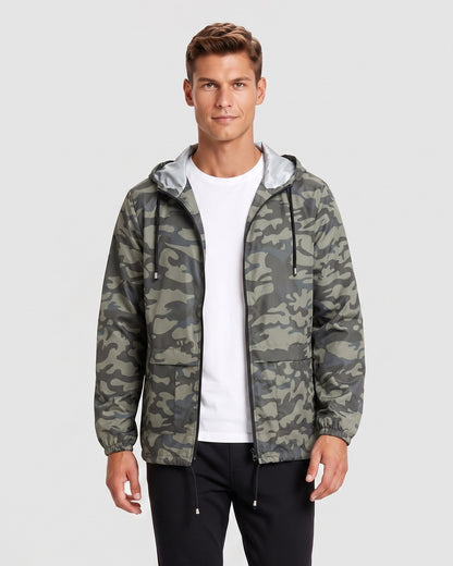 KZZ Men's Lightweight Hooded Outdoor Jacket